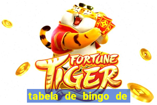 tabela de bingo de 1 a 100